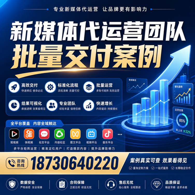 定西代运营公司多客户账号批量高效交付案例